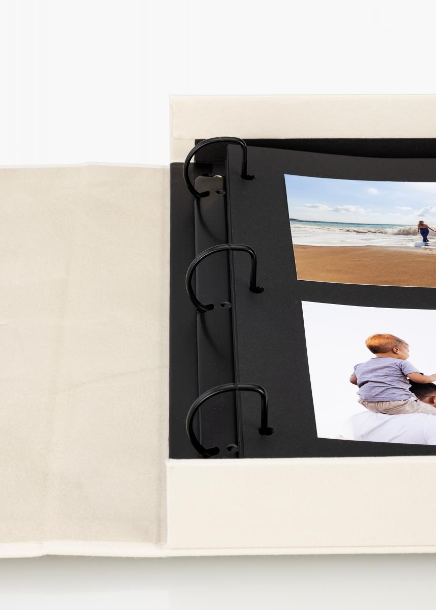 KAILA KAILA OH HAPPY DAY Creme - Coffee Table Photo Album (60 Zwarte zijden)