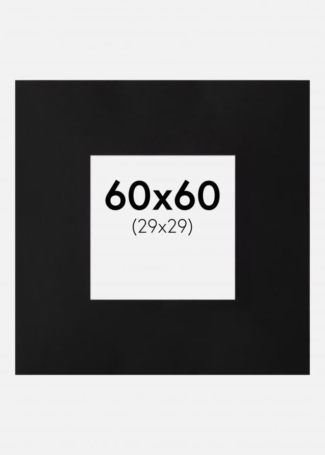 Galleri 1 Passe-partout XXL Zwart Witte Kern) 60x60 cm (29x29)