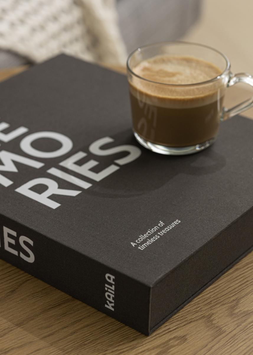 KAILA KAILA MEMORIES Black/White - Coffee Table Photo Album (60 Zwarte zijden)