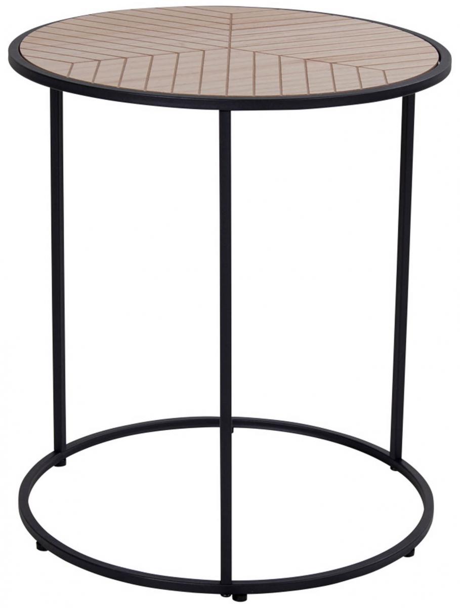 House Nordic Bijzettafel Bergamo 40x40 cm - Zwart