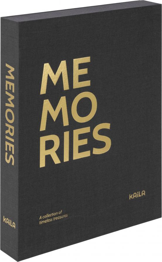KAILA KAILA MEMORIES Black XL - Coffee Table Photo Album (20 Zwarte zijden)