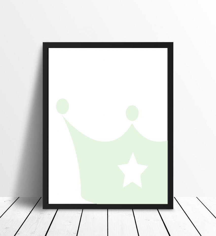 Malimi Posters Prinsenkroon - Mintgroen Poster