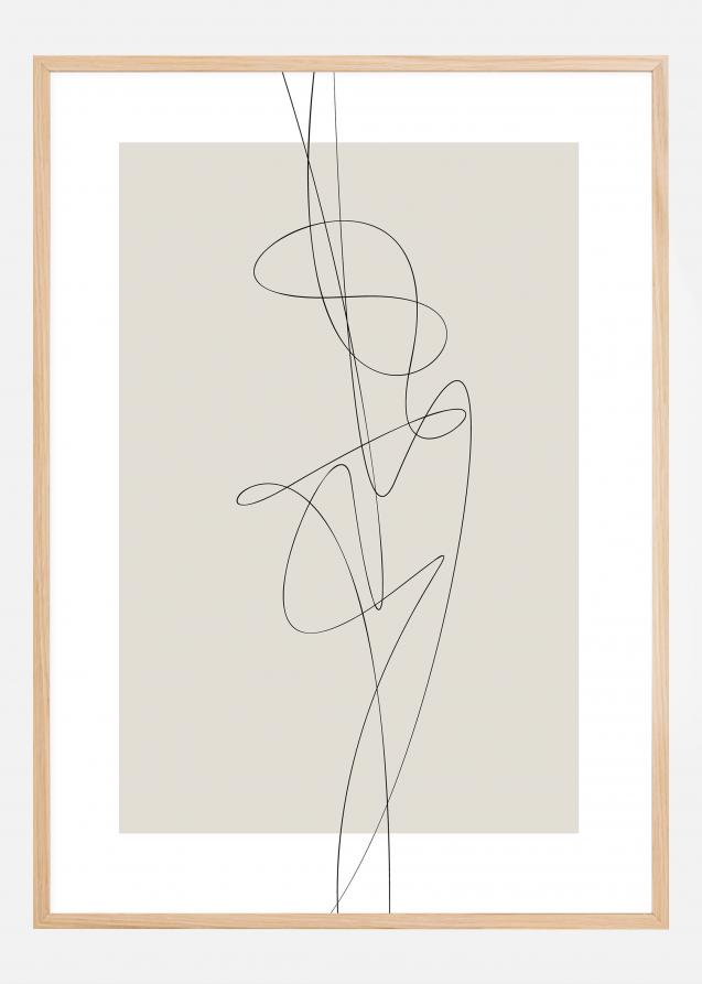 Bildverkstad Beige Abstract Poster