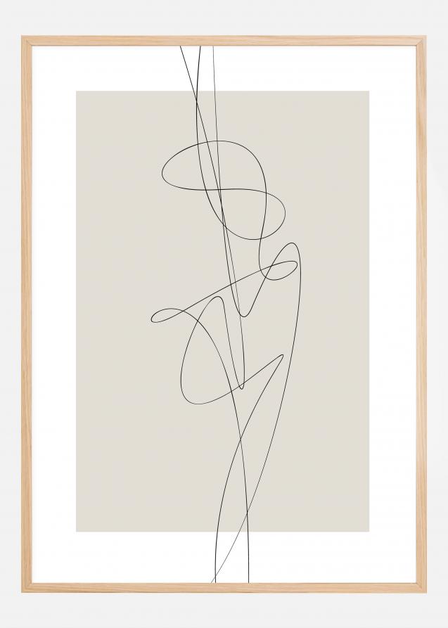 Bildverkstad Beige Abstract Poster