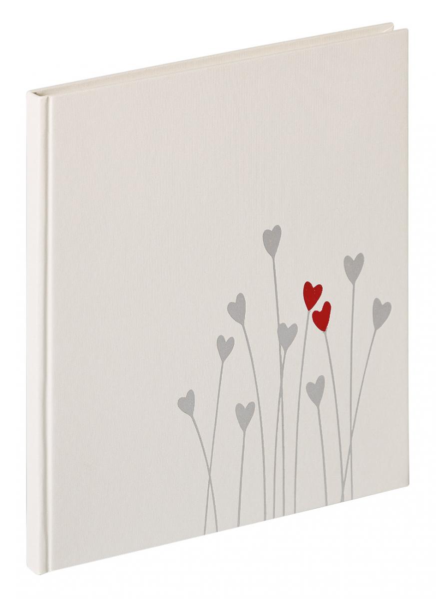 Walther Hart Gastenboek Wit - 23x25 cm (72 Witte pagina's / 36 bladen)