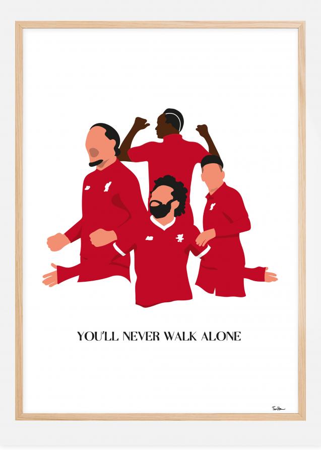 Bildverkstad You Will Never Walk Alone-Liverpool Players Poster