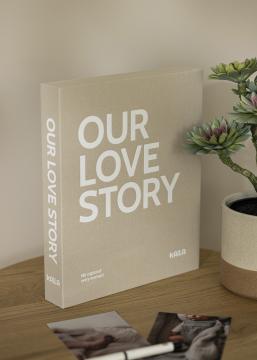 KAILA KAILA OUR LOVE STORY Grey - Coffee Table Photo Album (60 Zwarte zijden)