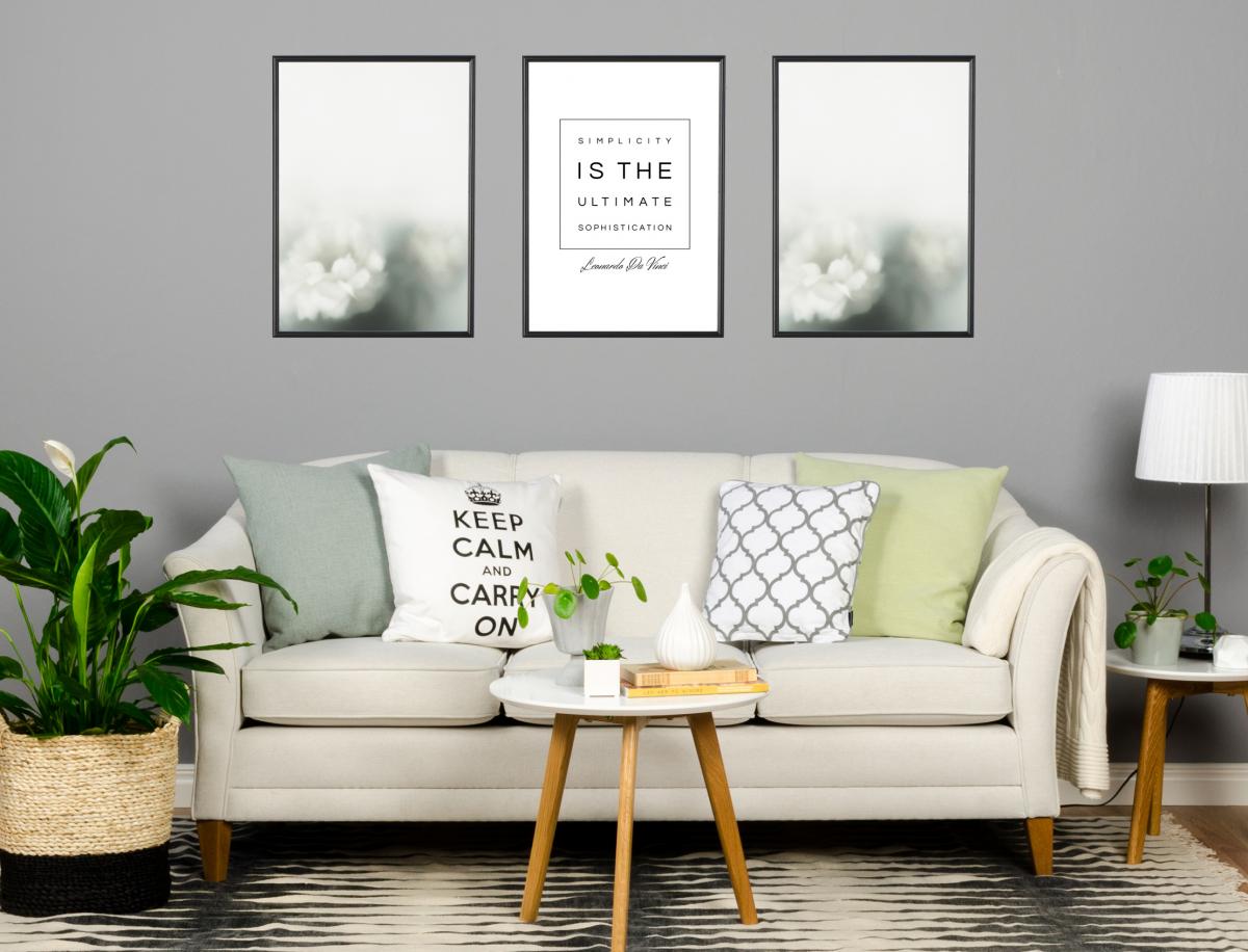 Bildverkstad Simplicity is the ultimate sophistication Poster
