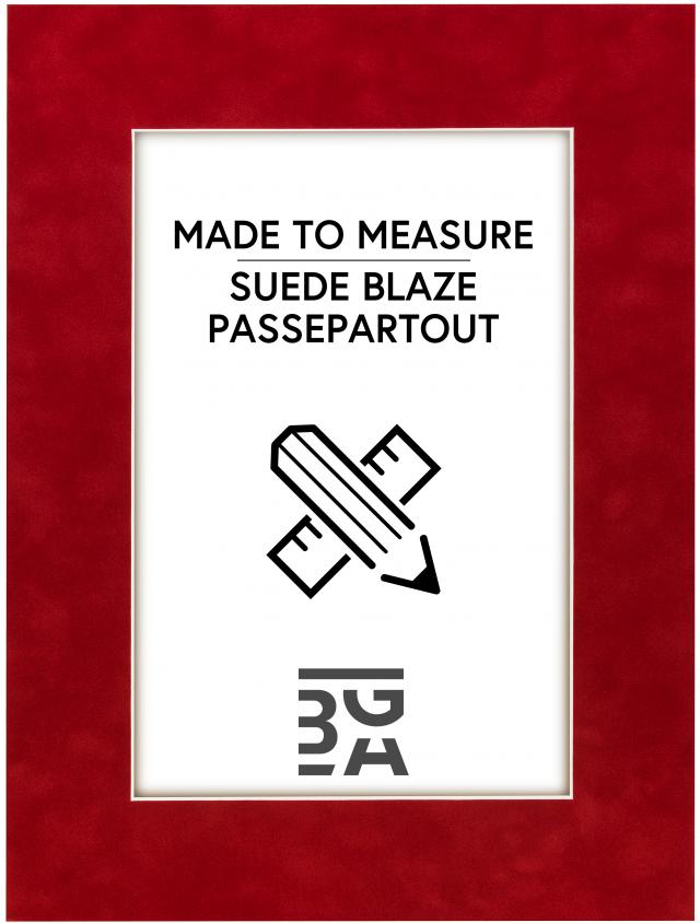Egen tillverkning - Passepartouter Passe-partout Suede Blaze - Op maat gemaakt