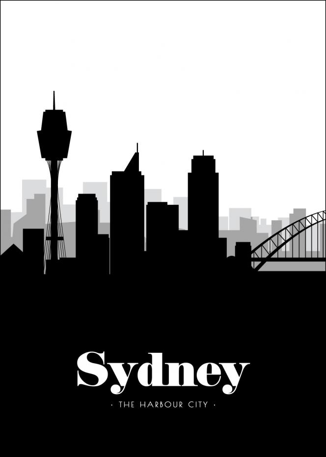 Bildverkstad Sydney Skyline Poster