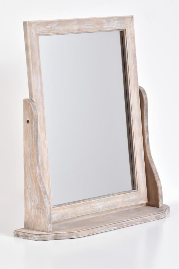 Innova Editions Spiegel Bella Rectangular Dressing Table Driftwood 46x47x12 cm