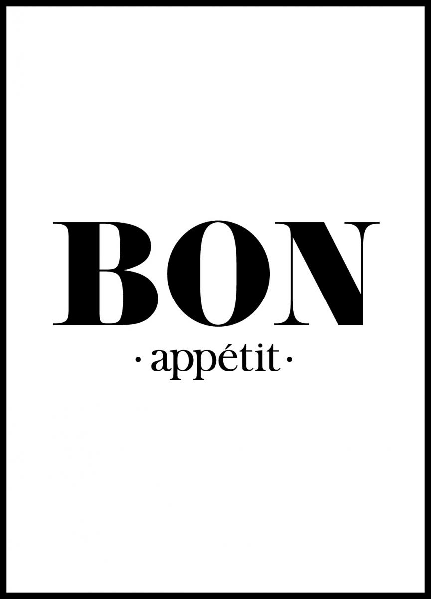 Bildverkstad Bon appetit Poster