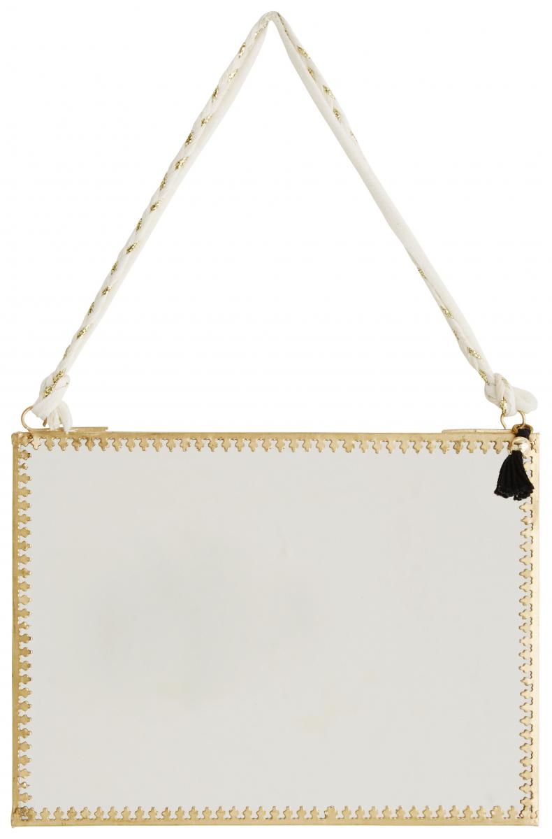 Madam Stoltz Spiegel Tassle Messing 20x15 cm