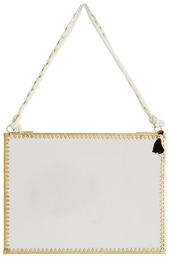 Madam Stoltz Spiegel Tassle Messing 20x15 cm