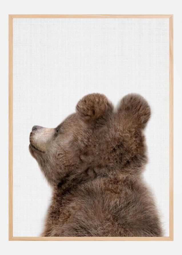 Bildverkstad Peekaboo Baby Bear Back Poster