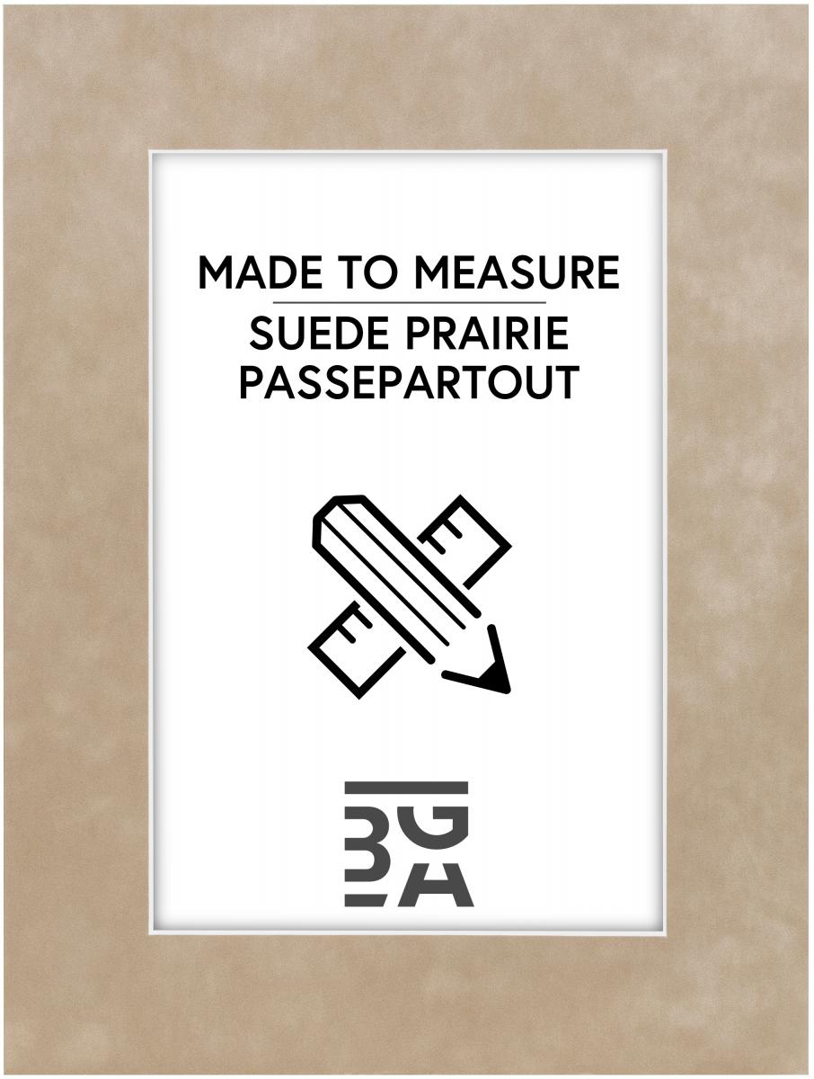 Egen tillverkning - Passepartouter Passe-partout Suede Prairie - Op maat gemaakt