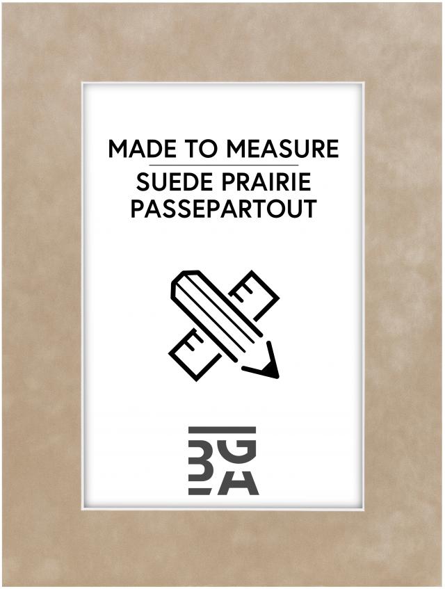 Egen tillverkning - Passepartouter Passe-partout Suede Prairie - Op maat gemaakt
