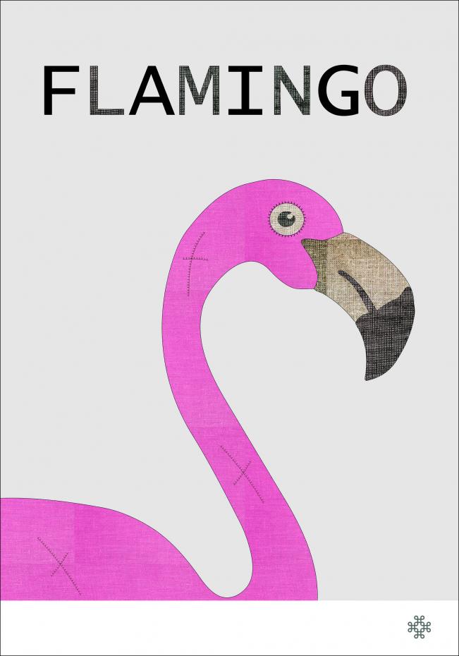 Bildverkstad Fabric flamingo