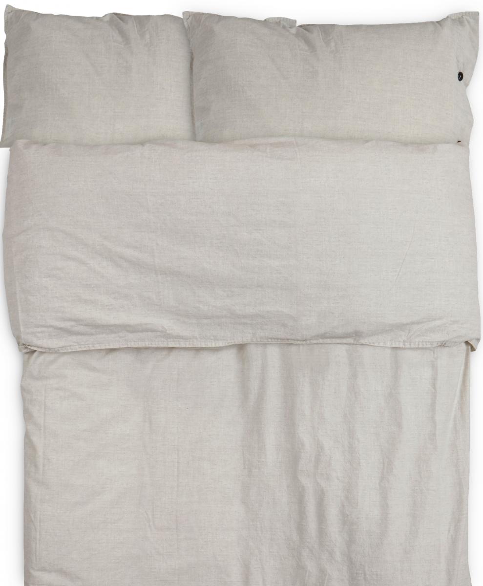 Fondaco Dekbedovertrek set Eden Katoen Kingsize 3-delig - Offwhite