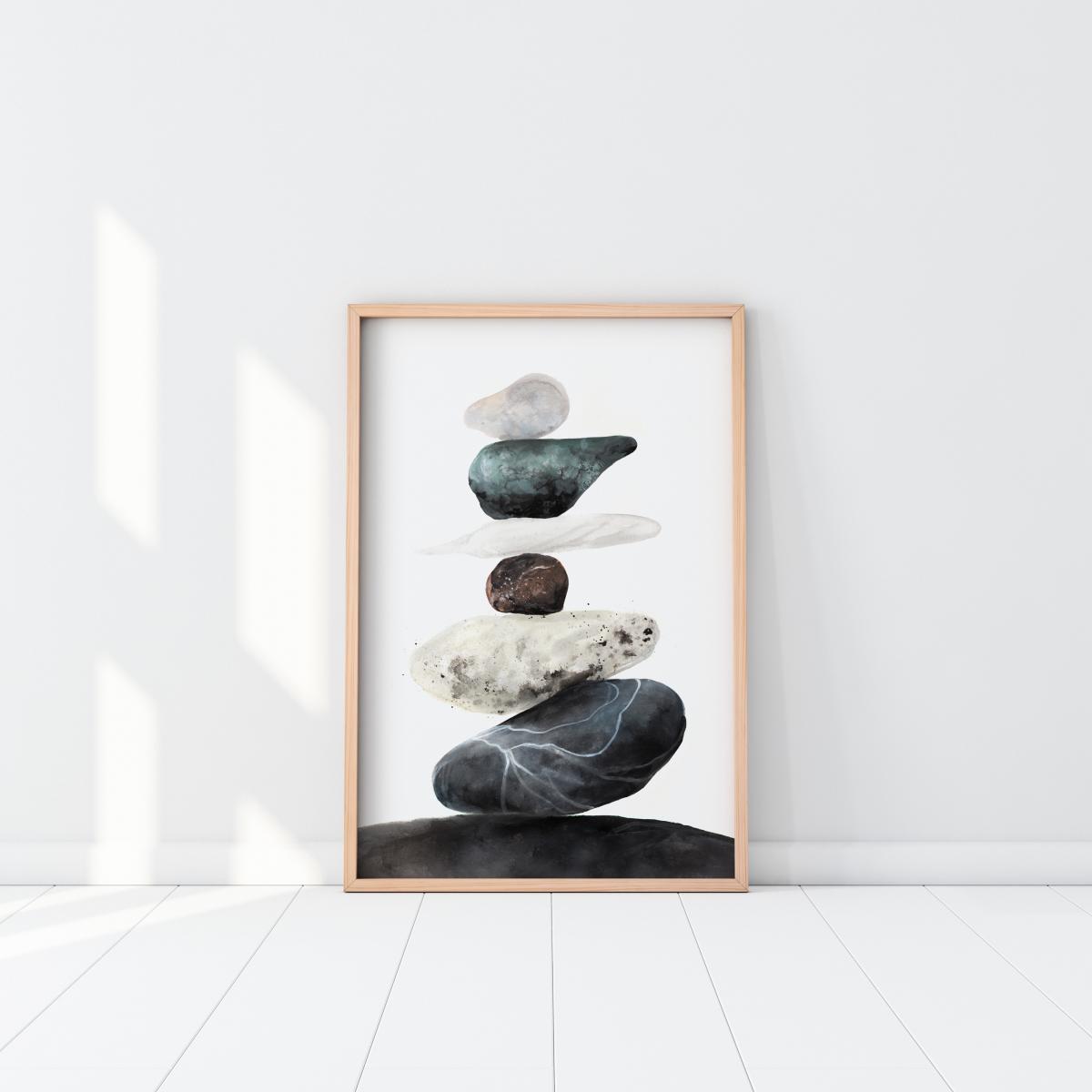 Bildverkstad Stones from the beach Poster
