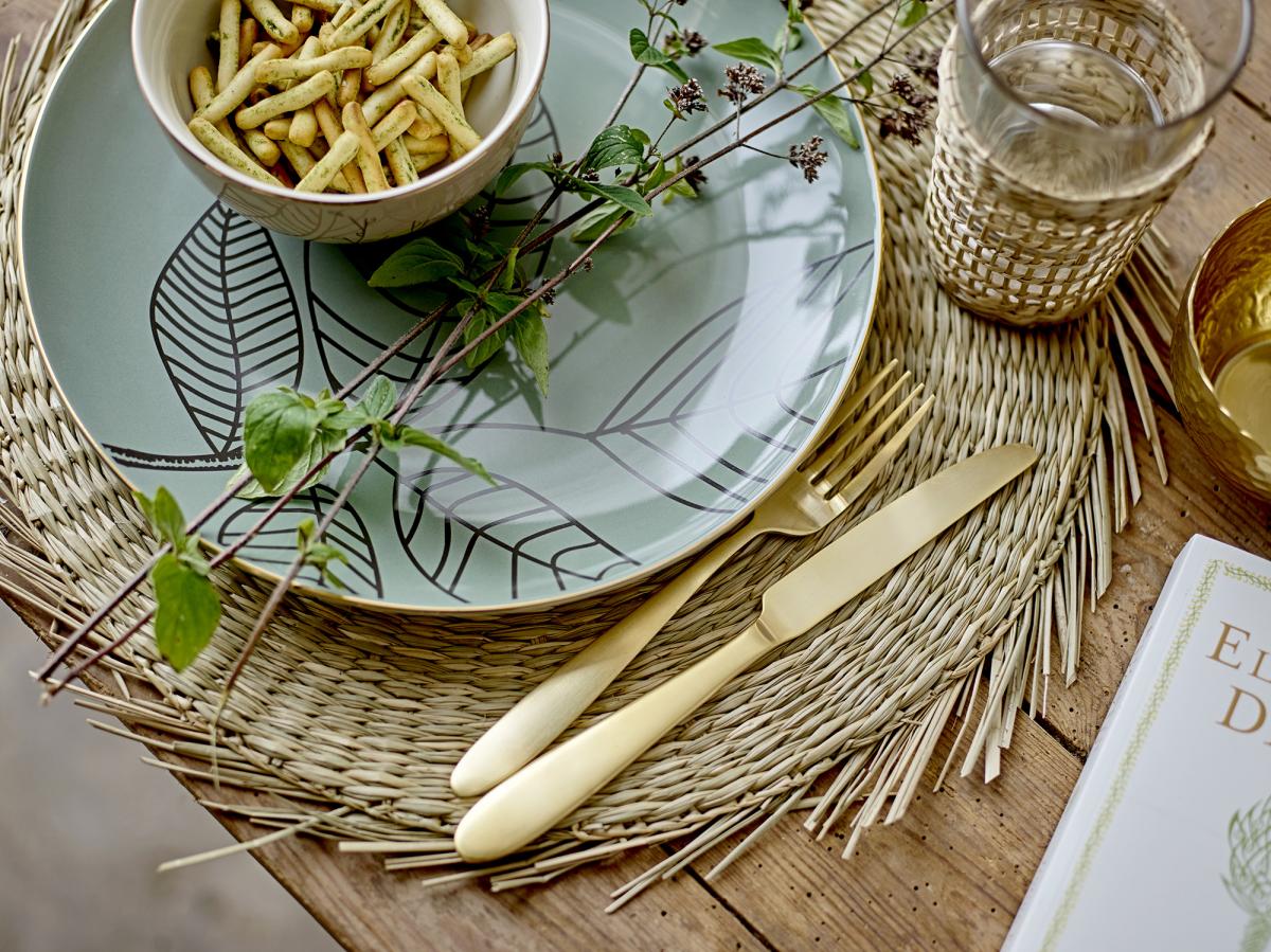 Bloomingville Placemat Ilsa - Natuur gekleurd 38 cm Ø
