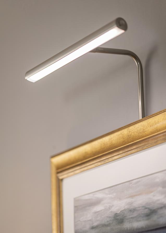 Texa Design Gallery LED 30 cm voor lijstbreedte 60-80 cm schilderijverlichting - Nikkel