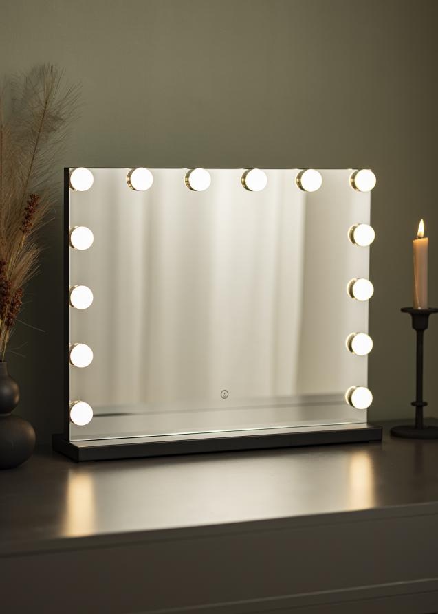 KAILA KAILA Make-up spiegel II Zwart - 50x42 cm