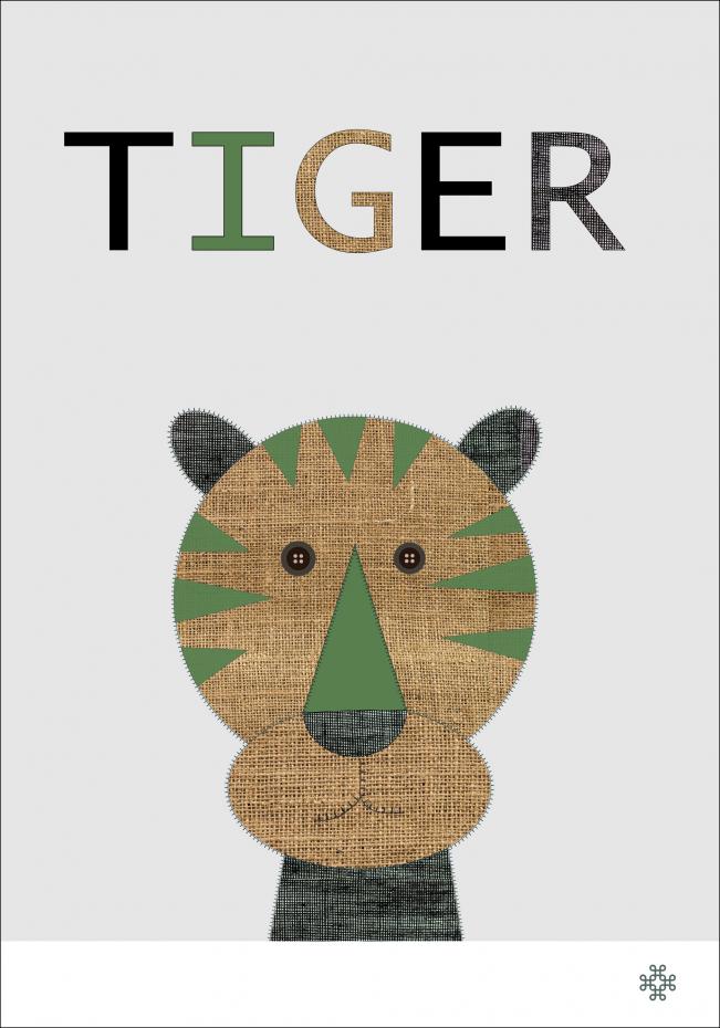 Bildverkstad Fabric tiger Poster