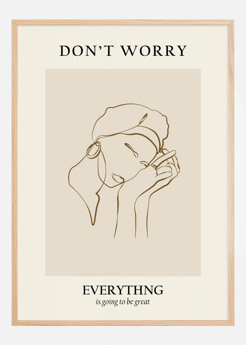 Bildverkstad Modern line portrait Poster