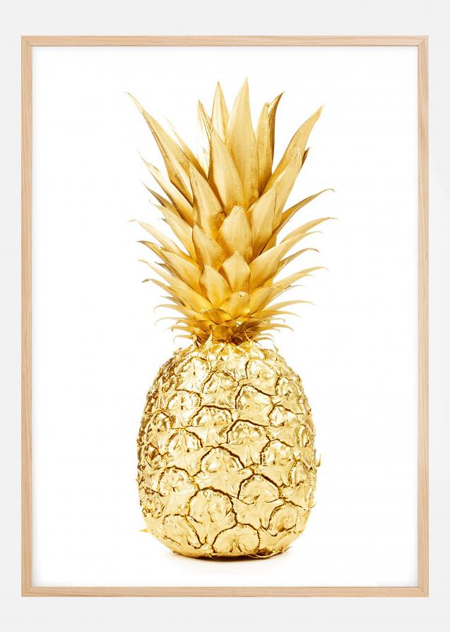 Bildverkstad Gold Pineapple Poster