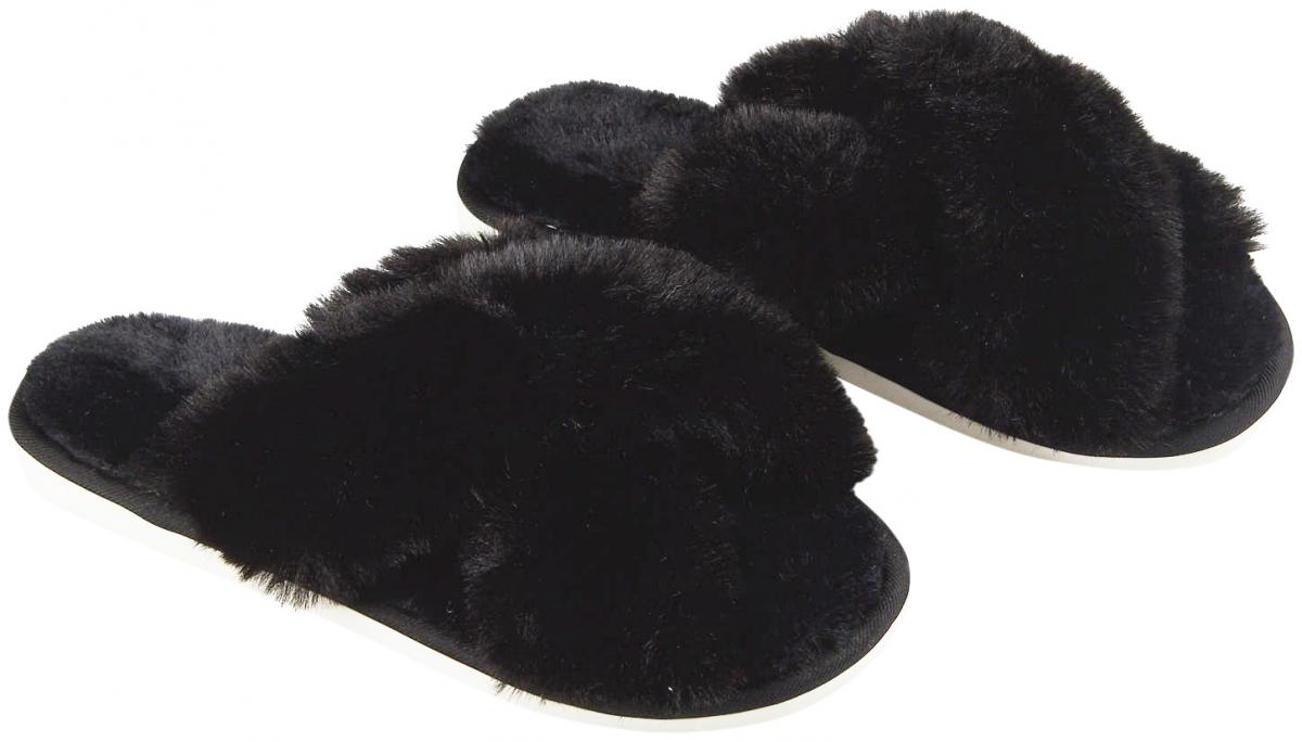 Fondaco Pantoffels Cozy - Zwart M