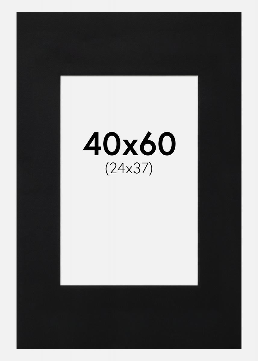 Artlink Passe-partout Zwart Standaard (Witte kern) 40x60 cm (24x37)