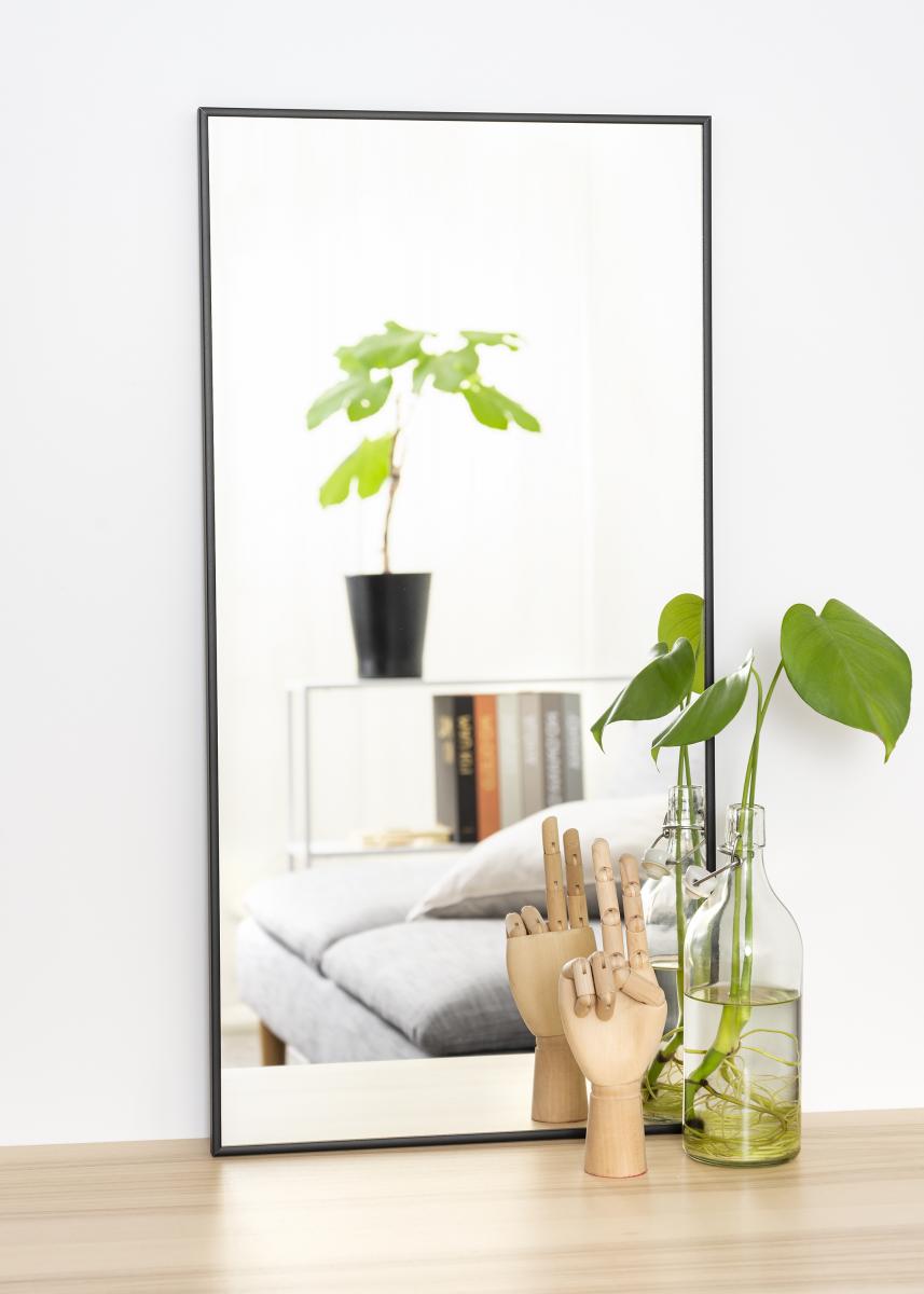 Estancia Spiegel Narrow Zwart 40x80 cm