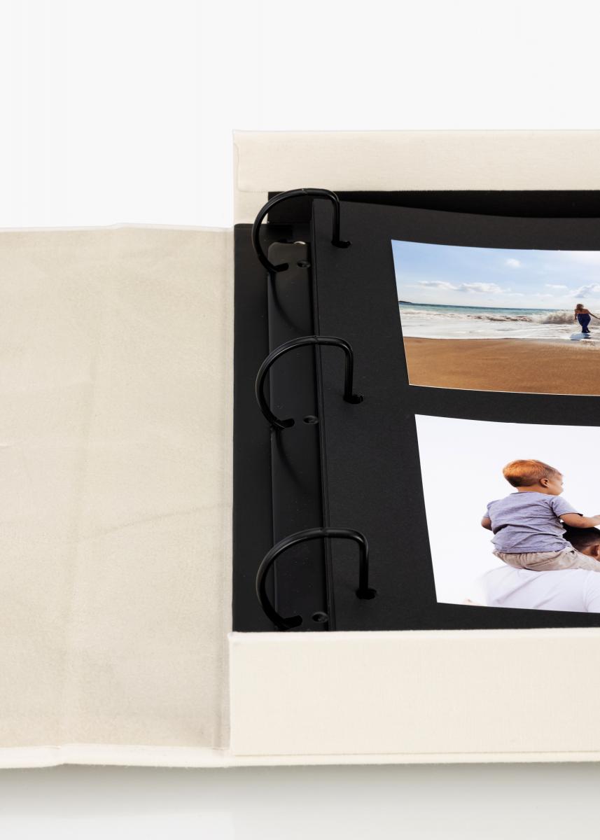 KAILA KAILA OUR LOVE STORY Creme - Coffee Table Photo Album (60 Zwarte zijden)