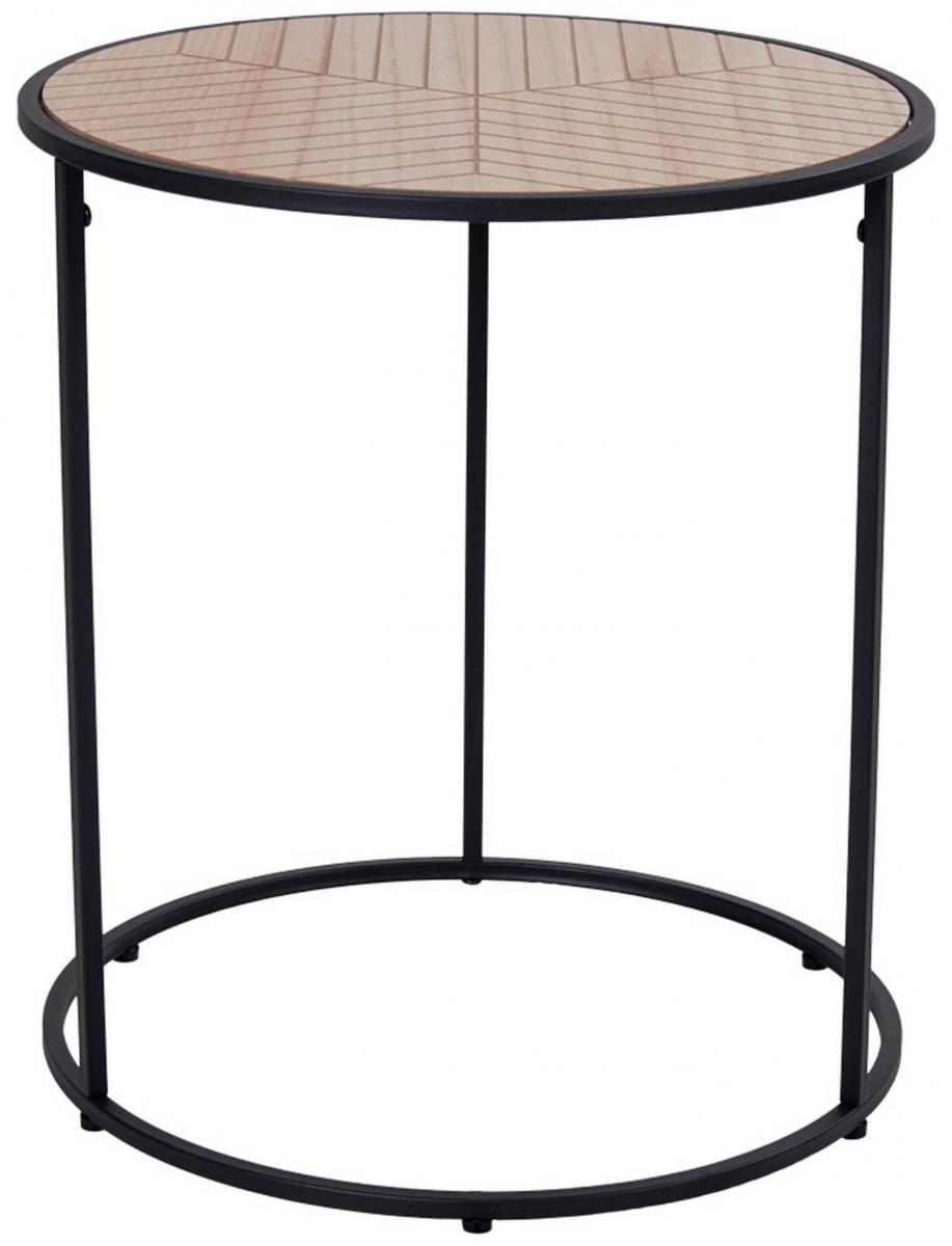 House Nordic Bijzettafel Bergamo 40x40 cm - Zwart