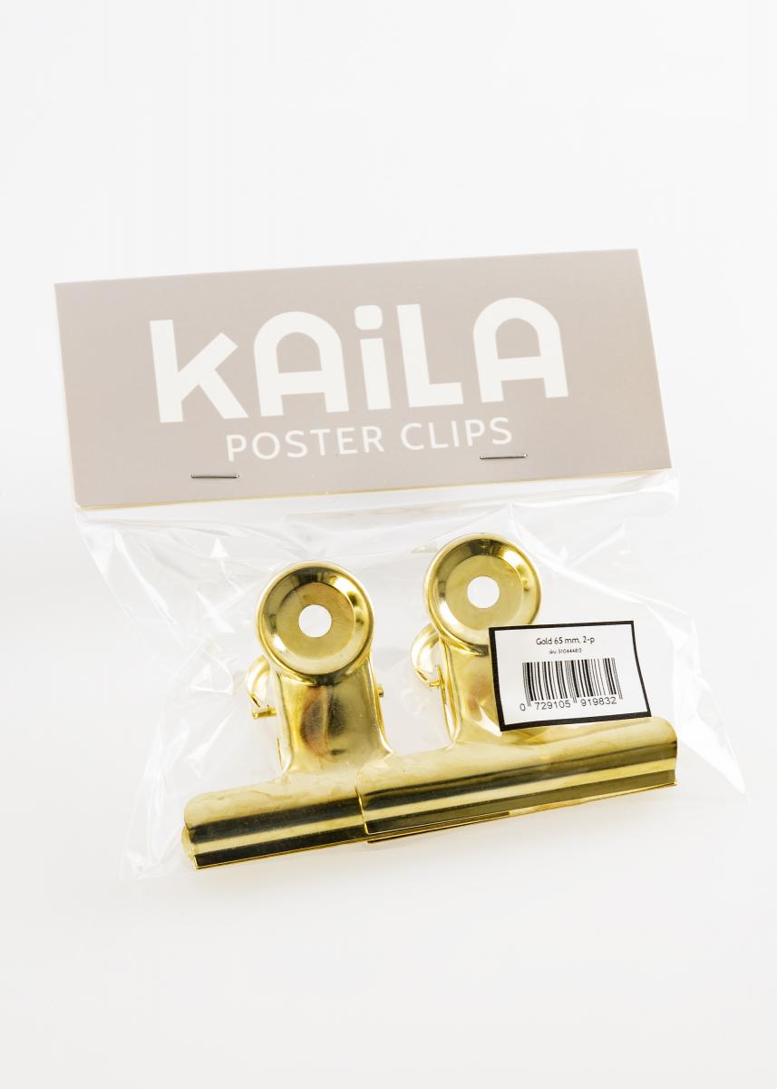 KAILA KAILA Poster Clip Gold 65 mm - 2-p
