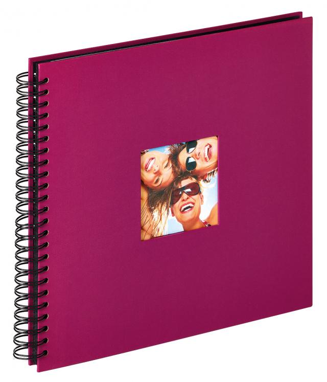 Walther Fun Spiraalalbum Paars - 30x30 cm (50 Zwarte zijden / 25 bladen)