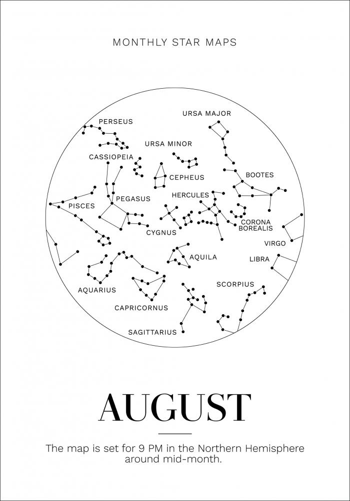 Bildverkstad Monthly star August Poster