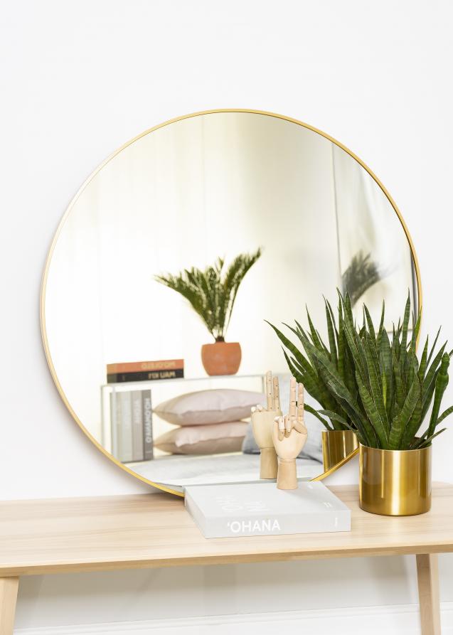 KAILA KAILA Round Mirror - Edge Gold 90 cm Ø