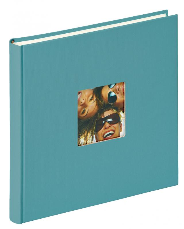 Walther Fun Album Turquoise - 26x25 cm (40 Witte zijden / 20 bladen)