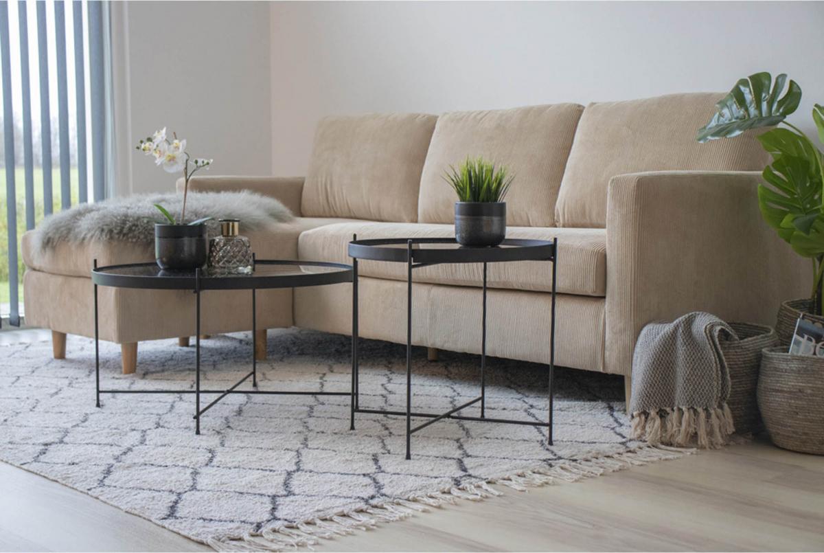 House Nordic Salontafel Venezia 70x70 cm - Zwart