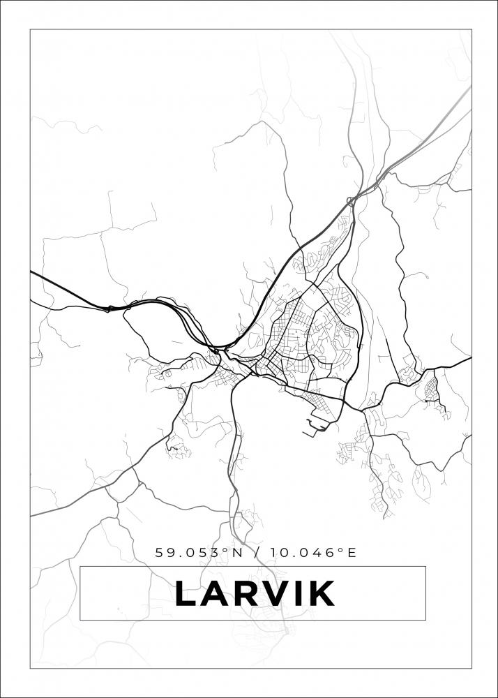 Bildverkstad Map - Lavrik - White Poster