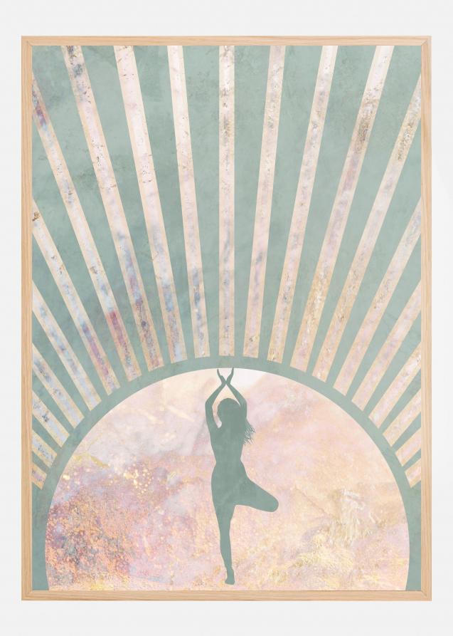 Bildverkstad Yoga Boho Sun Rise Poster