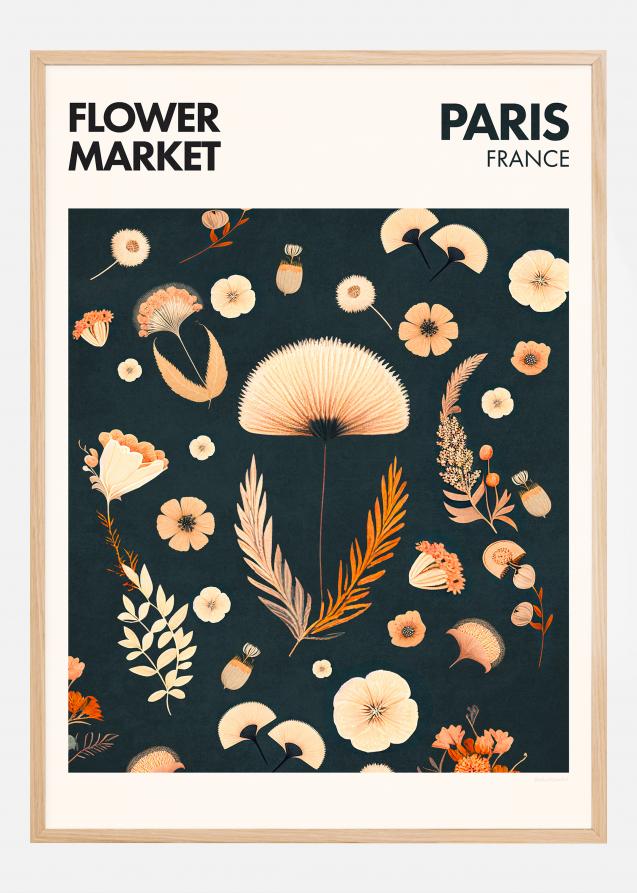 Bildverkstad Flower Market - Paris Poster