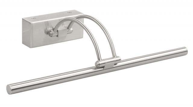 AH Belysning Gunnebo V962 LED voor lijstbreedte 60-100 cm schilderijverlichting - Nikkel