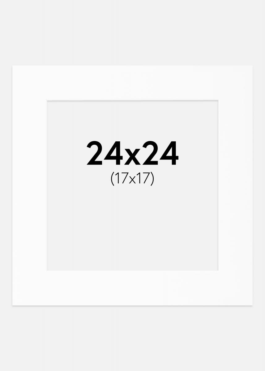 Artlink Passe-partout Wit Standard (Witte kern) 24x24 cm (17x17)