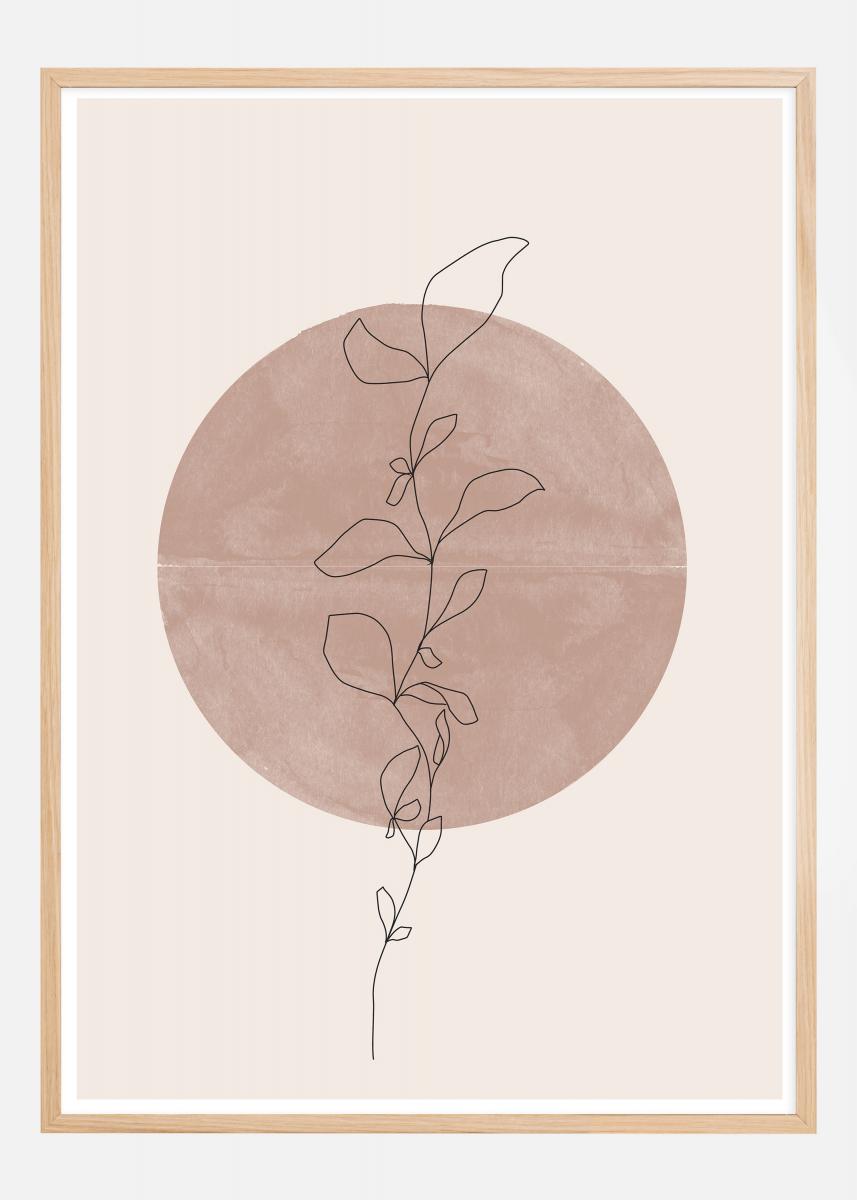 Bildverkstad Line Flower Poster