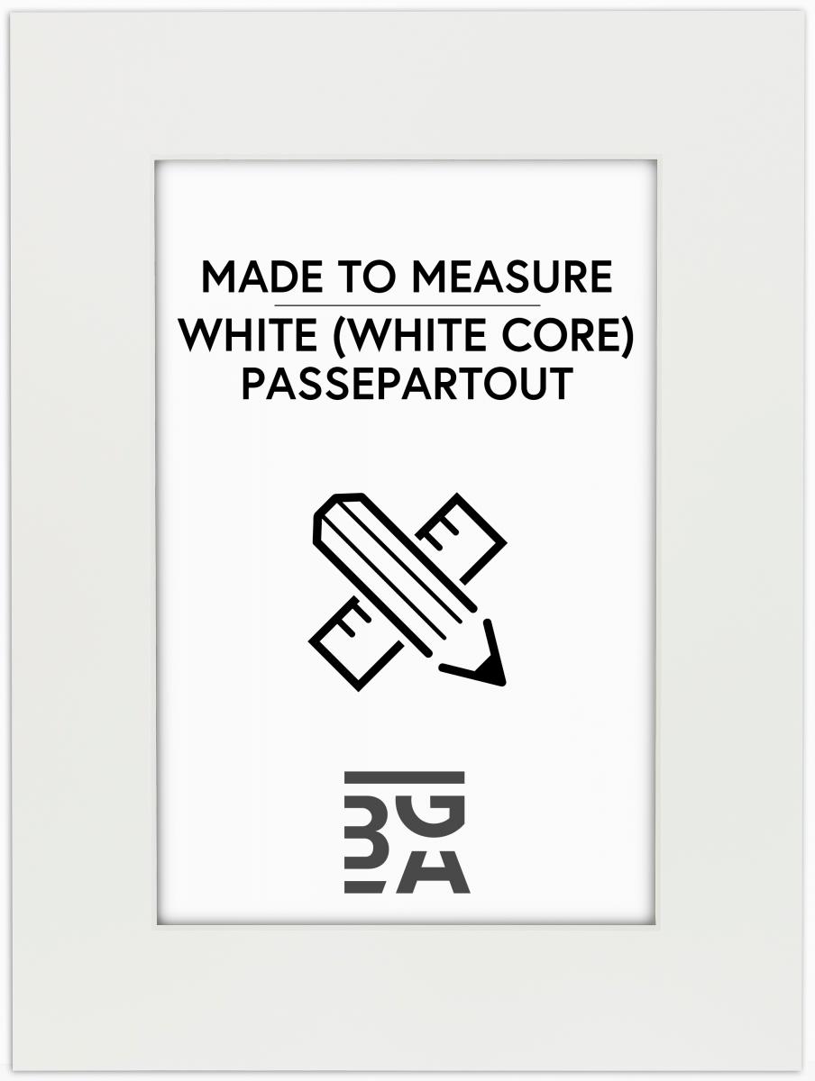 Egen tillverkning - Passepartouter Passe-partout Wit - Op maat gemaakt (Witte kern)