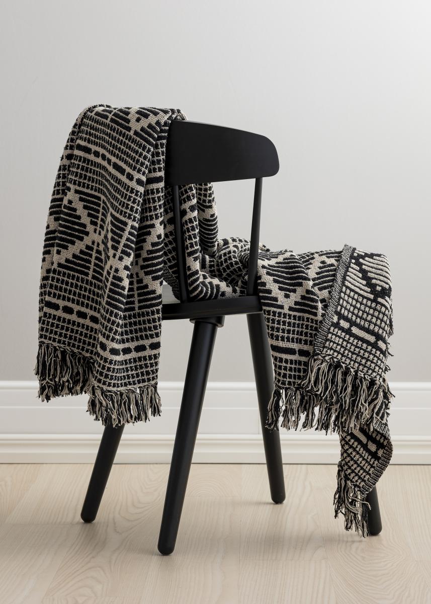 Bloomingville Plaid Gutte - Zwart 130x160 cm