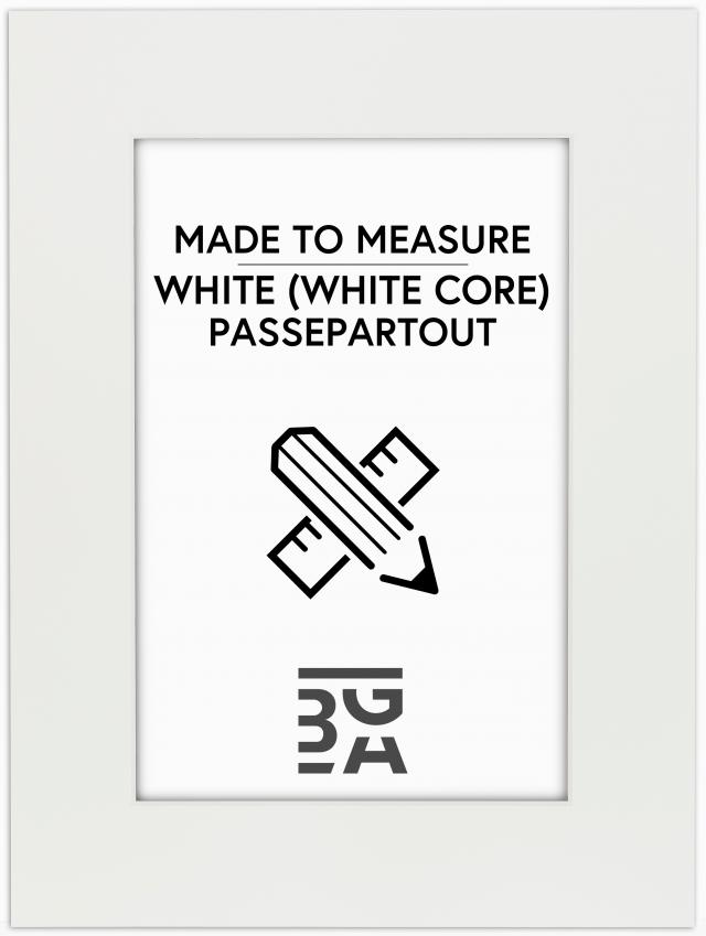 Egen tillverkning - Passepartouter Passe-partout Wit - Op maat gemaakt (Witte kern)